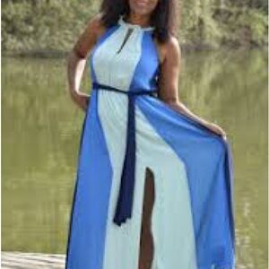 Eva Mendes for New York & Company colorful maxi dress